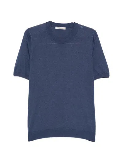Fileria Crew-neck Short-sleeve T-shirt In Blue