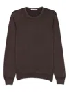 Fileria Crew-neck Sweater In Brown