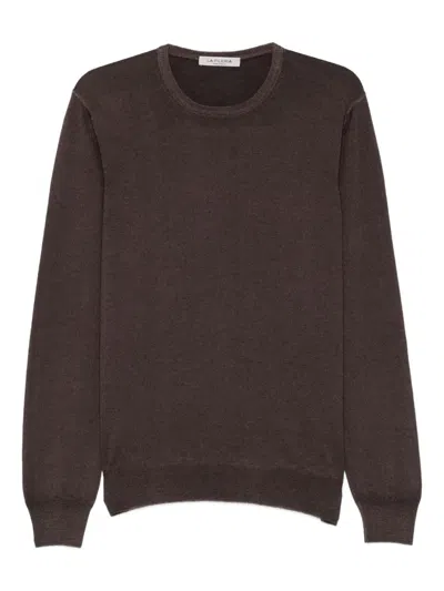 Fileria Crew-neck Sweater In Brown