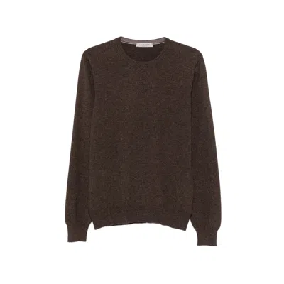 Fileria Crew-neck Long-sleeve Knit In Brown