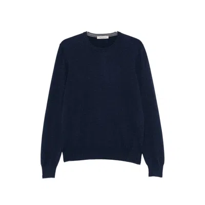 Fileria Crew-neck Long-sleeve Sweater In Blue