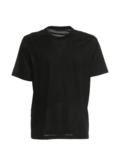 Fileria Crew-neck Short-sleeve T-shirt In Black