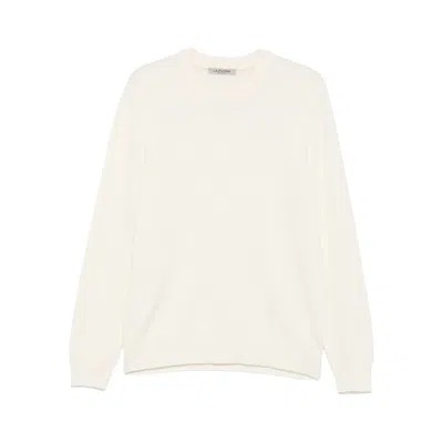 Fileria Crew-neck Wool Sweater In White