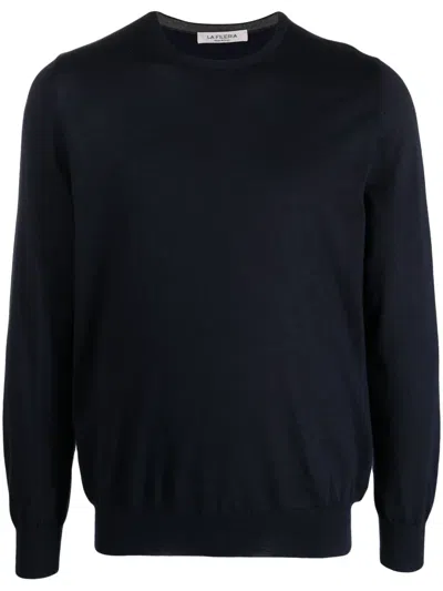 Fileria Fine-knit Long-sleeved Jumper In Blue