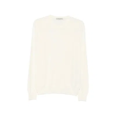 Fileria Fine-knit Long-sleeve Knit In White