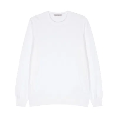 Fileria Long-sleeve Cotton Jumper In Neutral