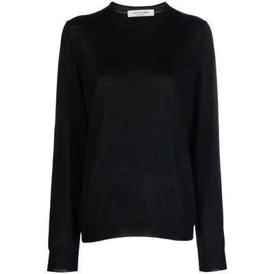 Fileria Long-sleeve Wool-blend Jumper In Black