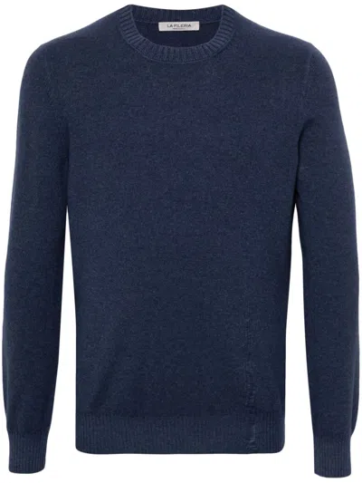 Fileria Mélange-effect Sweater In Blue