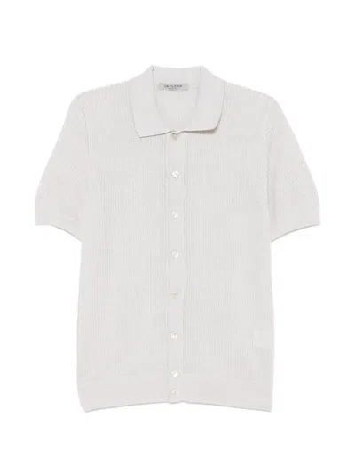 Fileria Open-knit Short-sleeve Shirt In Neutral