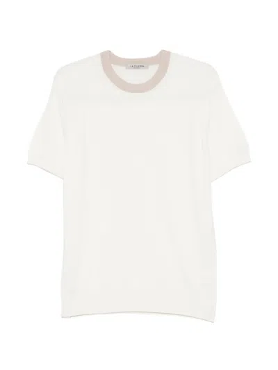 Fileria Short-sleeve Crew Neck T-shirt In Neutral