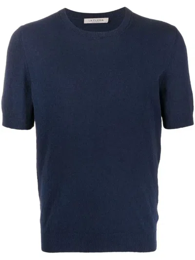 Fileria Short-sleeved Cotton Jumper In Black
