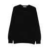 Fileria Ribbed Crew-neck Sweater In Black