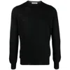 Fileria Round-neck Virgin-wool Sweater In Black