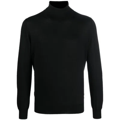 Fileria Fine-knit Roll-neck Jumper In Black