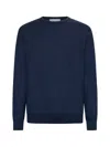 Fileria Mélange-effect Sweater In Blue