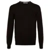 Fileria Crew-neck Virgin Wool Jumper In Brown