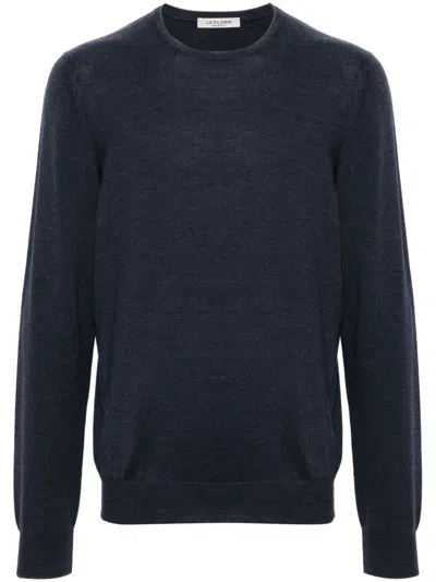 Fileria Virgin-wool Sweater In Blue