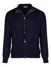 Fileria Zip-up Cardigan In Blue