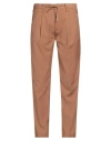 Filetto Man Pants Camel Size 36 Polyester, Rayon, Elastane