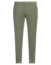 Filetto Man Pants Military Green Size 38 Cotton, Elastane