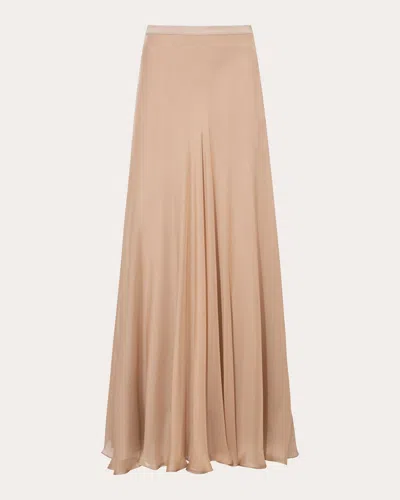 Filiarmi Women's Kalmia Silk High-rise Maxi Skirt In Neutrals