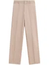 Filippa K Cotton Trousers Front Pleats In 9558 Sand Beige