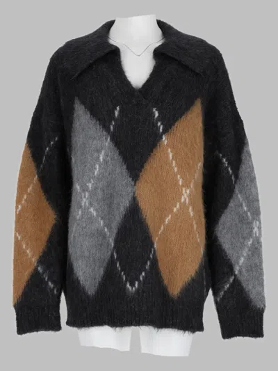 Filippa K Alpaca Blend Sweater In Charcoal