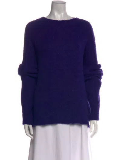 Pre-owned Filippa K Alpaca Crew Neck Sweater In Purple