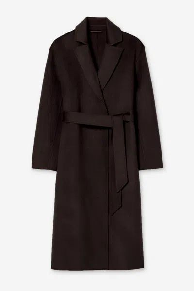 Filippa K Alyssa Doublé Coat In Dark Chocolate