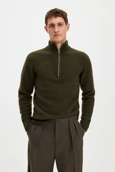 Filippa K Andrew Yak Sweater In Green
