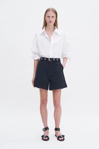 Filippa K Baggy Cotton Shorts In Black