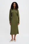Filippa K Batwing Dress In Green