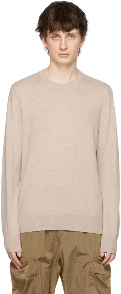 Filippa K Beige Crewneck Sweater In Hazel