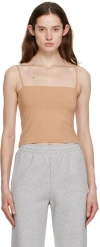 Filippa K Beige Spaghetti Strap Tank Top In 8411 Almond