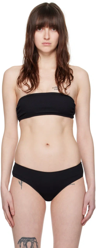 Filippa K Black Bandeau Bikini Top In 1433 Black