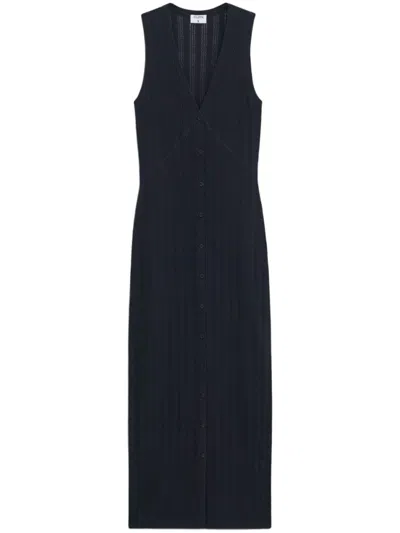 FILIPPA K BLACK COTTON SLEEVELESS DRESS
