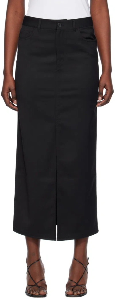 Filippa K Black Five-pocket Maxi Skirt In 1433 - Black
