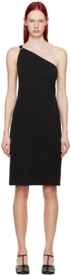 Filippa K One Shoulder Jersey Dress In 1433 Black