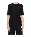 Filippa K Black Rib T-shirt In Black