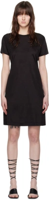 Filippa K Black Shiny Minidress In 1433 Black