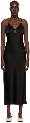 Filippa K Satin Slip Dress In 1433 Black
