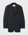 Filippa K Kavaj Hourglass Pinstripe Anthracite In Black