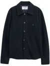 Filippa K Boiled-wool Shirt Jacket In Black