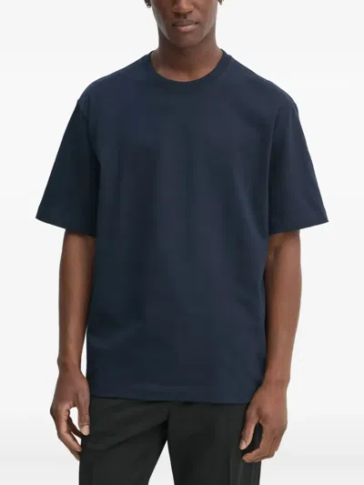 Filippa K Boxy-fit Cotton T-shirt In Blue