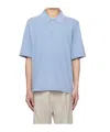 Filippa K Blue Boxy Polo In Blue
