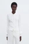 Filippa K Braid Knit Cardigan In White