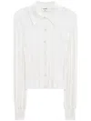 Filippa K Braid Knit Cardigan In White