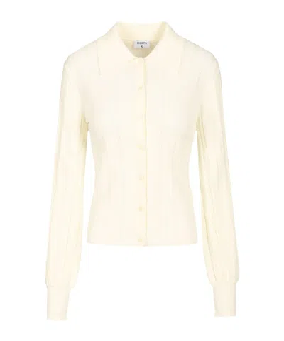 Filippa K Braid-knit Cardigan In White