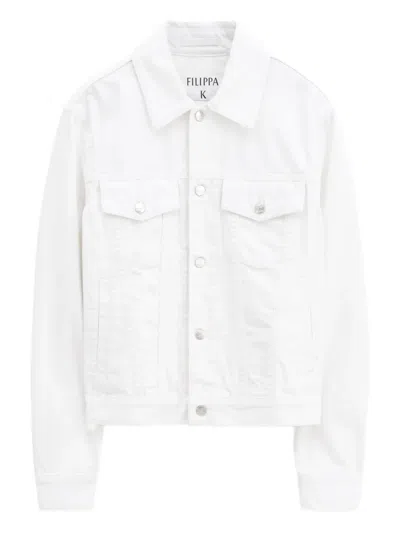 Filippa K Button-fastening Denim Jacket In White