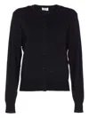 Filippa K Button-front Crew-neck Cardigan In Black